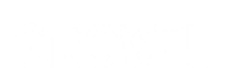 The image you uploaded features the word "Growth" in a bold and wide font. The text appears in white against a transparent background, creating a minimalist and clean design that emphasizes expansion and development. "Growth text, bold wide font, white on transparent background, minimalist and clean design, emphasis on expansion and development."